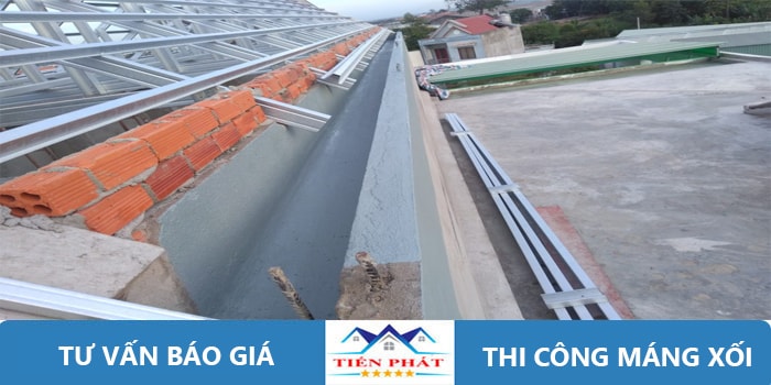 Thi công làm máng xối Tôn, Tole, Inox