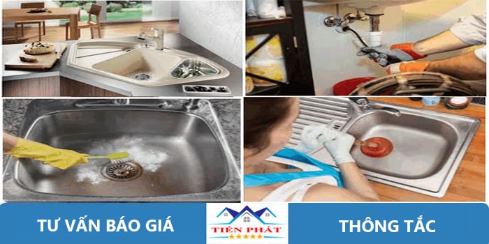 Thông tắc chậu rửa chén, bát