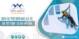 Báo giá dịch vụ thợ sơn nhà tại Tp Đà Lạt ưu đãi giảm giá 20%