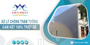 Xử lý chống thấm tường tại Tân Uyên -【Cam kết 100% triệt để】
