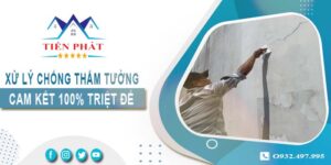 Xử lý chống thấm tường tại Vũng Tàu -【Cam kết 100% triệt để】