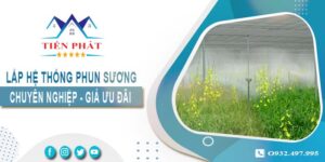 Bảng giá lắp hệ thống phun sương tại Thuận An【Ưu đãi 5%】