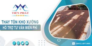 Hỗ trợ tư vấn thay tôn kho xưởng tại Quận 8【Giảm 10% phí】
