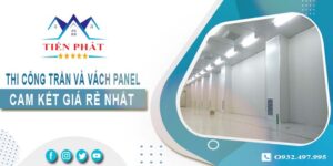 Báo giá thi công trần và vách Panel tại Quận 1 -【Giảm 20%】