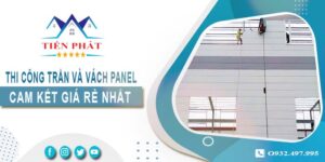 Báo giá thi công trần và vách Panel tại Quận 4 -【Giảm 20%】