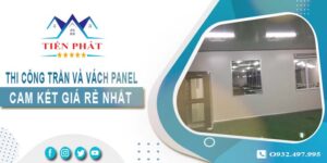 Báo giá thi công trần và vách Panel tại Thủ Đức -【Giảm 20%】